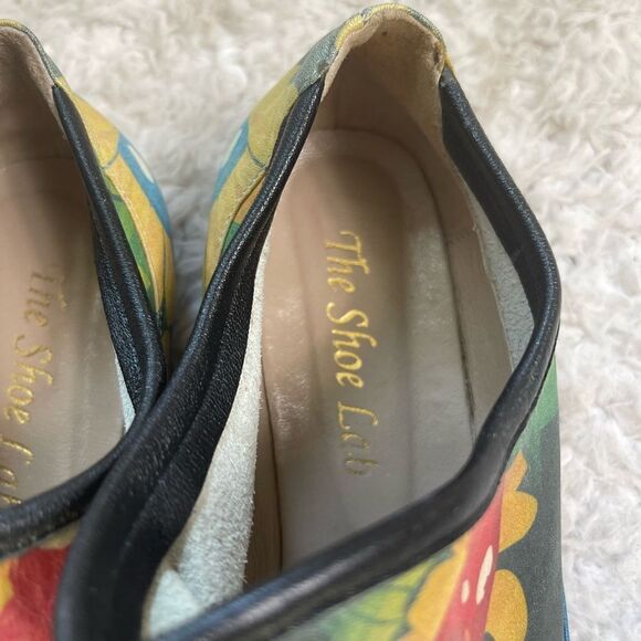 The Shoe Lab soft leather multi color painted slip on shoes ..Rubber soles SZ9.5 - Picture 10 of 10